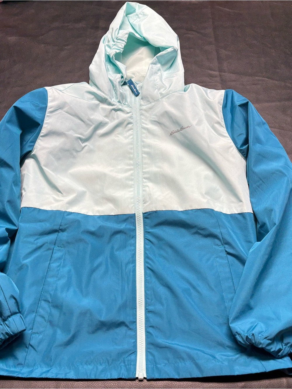 Eddie Bauer Two Layer Light Kids Hooded Rain Jacket
